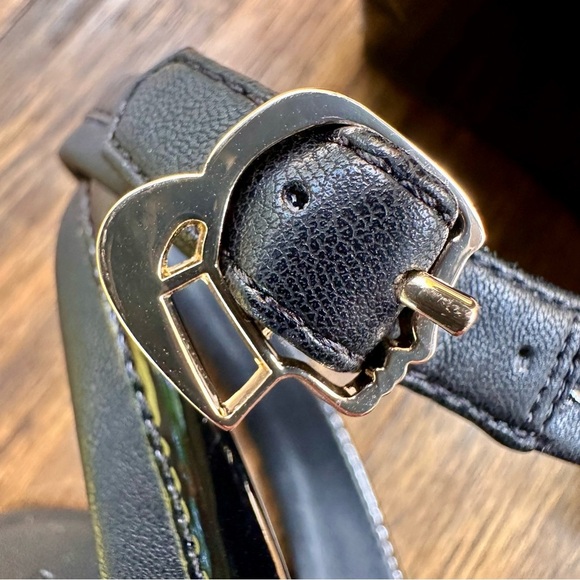 Karl Lagerfeld Paris Wedge Ankle Strap Sandals Size 9M - Picture 5 of 11